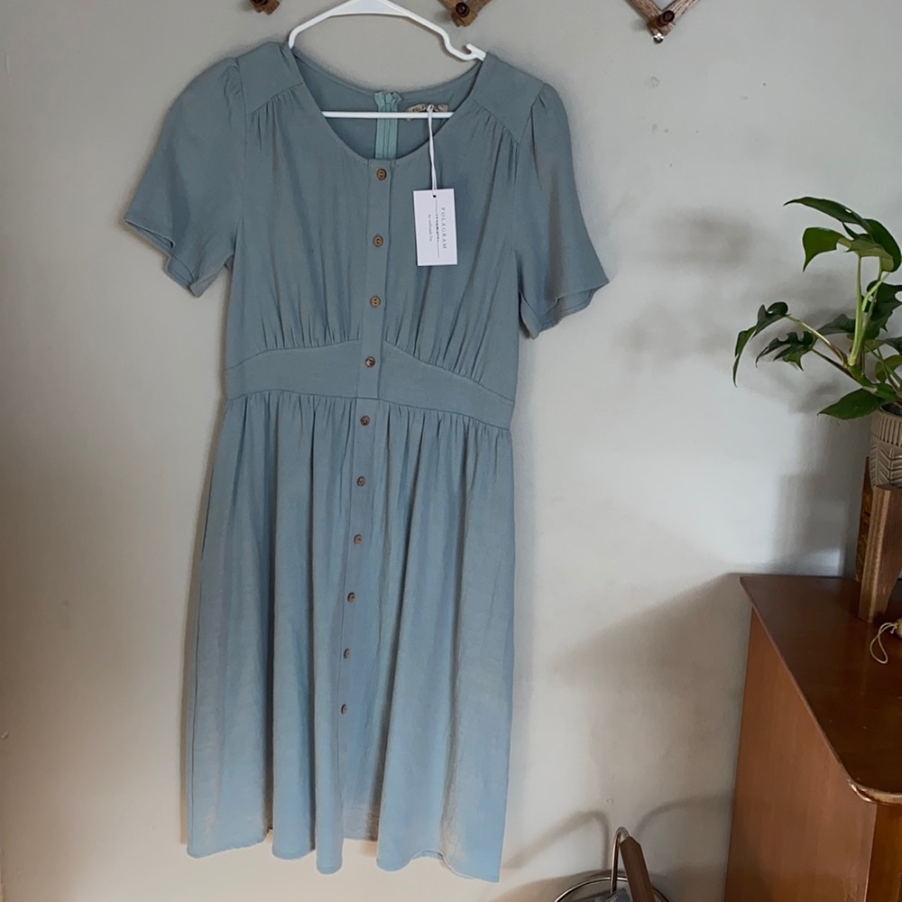 Polagram midi dress